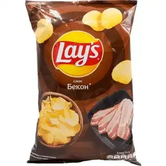 Чіпси Lay's зі смаком бекону картопляні 60 г