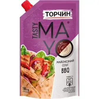 Соус майонезний Торчин Tasty Mayo BBQ 190 г