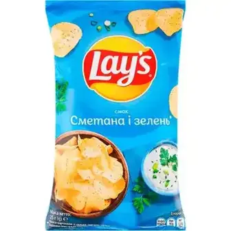 Чипси картопляні Lay's Сметана та зелень 25 г