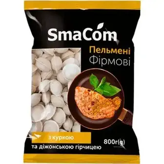 Пельмені SmaCom Фірмові з куркою та діжонською гірчицею 800 г