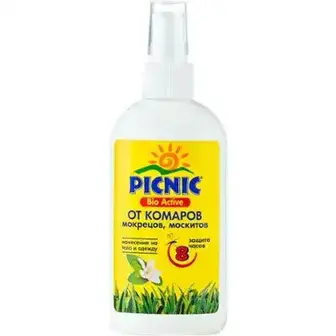 Спрей Picnic Bio Active від комарів та кліщів 100мл
