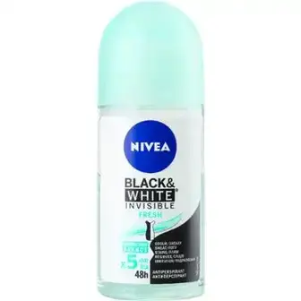 Дезодорант Nivea Fresh Невидимий захист для чорного та білого 50 мл