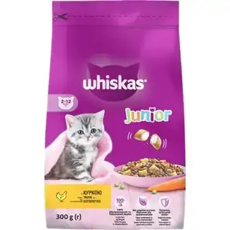 Корм для кошенят Whiskas сухий Курка 300 г