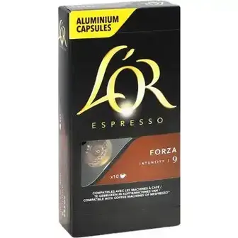 Кава мелена L'OR Espresso Forza 10 шт по 5 г