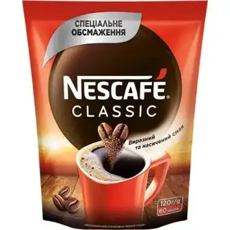 Кава розчинна Nescafe Класік гранульована 120 г