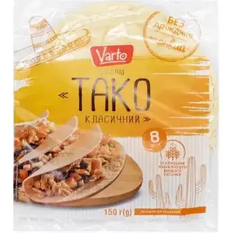 Лаваш Varto Тако Класичний 150г