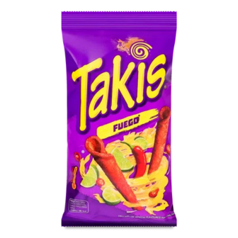 Снек Takis Fuego кукурудзяний тортилья чилі-лайм, 100г