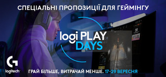 Знижки до -36% на товари для геймінгу від Logitech G