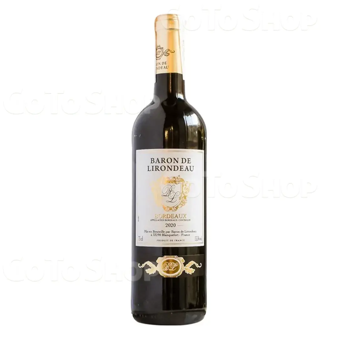 Вино Бордо Baron de Lirondeau Rouge Sec червоне сухе 0,75л 11%