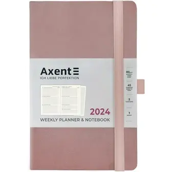 Щотижневик Axent 2024 Partner Soft Earth Colors рожевий 8519-24-03-A