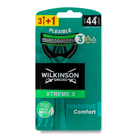 Бритви одноразові Wilkinson Sword Xtreme 3 Sensit 3+1 4шт