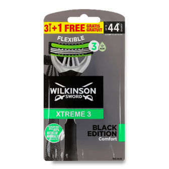 Бритви одноразові Wilkinson Sword Xtreme 3 Black 3+1 4шт