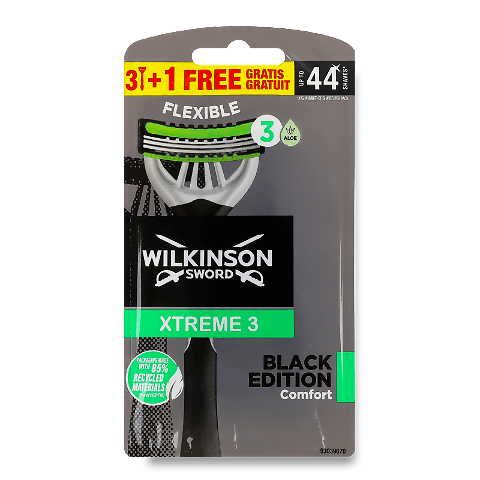 Бритви одноразові Wilkinson Sword Xtreme 3 Black 3+1 4шт