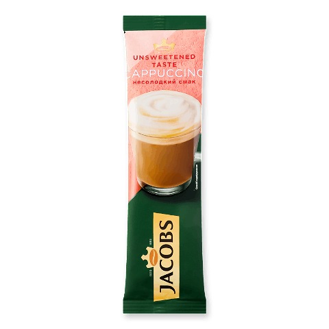 Напій кавовий Jacobs 3 в 1 Cappuccino без цукру 14г