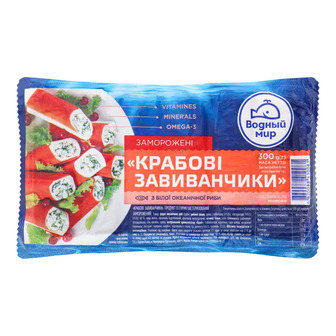 Завиванчики крабовые Водный Мир замороженные, 300 г
