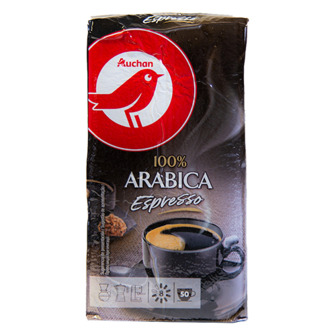 Кава мелена Auchan Arabica Espresso, 250 г