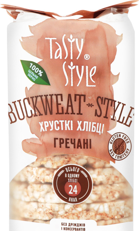 Хлібці хрусткі Гречані Tasty Style м/у 95г