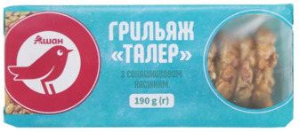 Грильяж Ашан Талер із насінням, 190 г