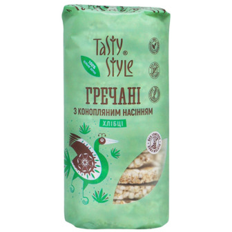 Хлебцы Tasty Style гречневые с семенами конопли 100 г