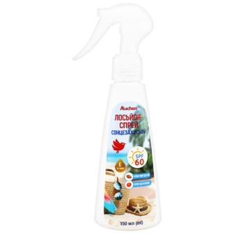 Спрей Auchan Сонцезахисний SPF 60 150 мл (4823090132309)