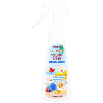 Спрей Auchan Сонцезахисний SPF 45 150 мл (4823090132316)