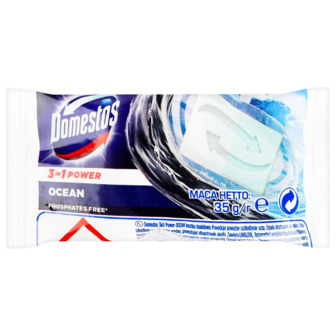 Блок для унітазу Domestos 3in1 Power Ocean змінний 35 г (8720182778765)