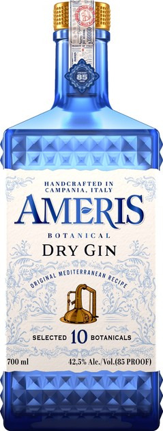 Джин Ameris Original Mediterranean Recipe Blue 42.5% 0.7 л (8000296121955)