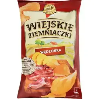 Чіпси Wiejskie Ziemniaczki картопляні зі смаком бекону 130 г