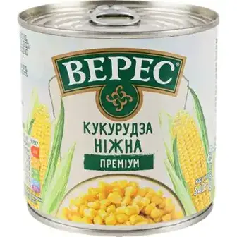 Кукурудза Верес Преміум цукрова ніжна 340 г