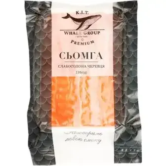 Сьомга К.І.Т. Premium черевця слабосолона 150 г