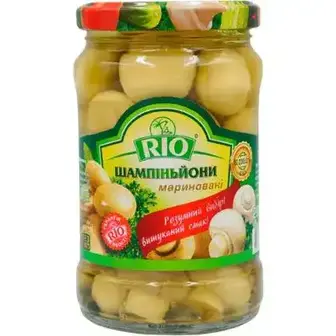 Печериці Rio мариновані 314 мл