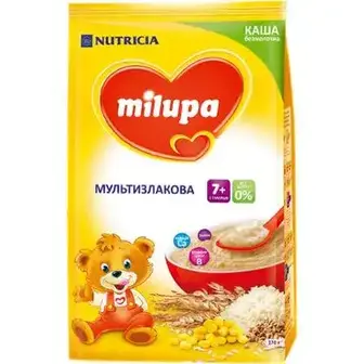 Дитяча каша Milupa безмолочна Мультизлакова від 7-ми місяців, 170 г