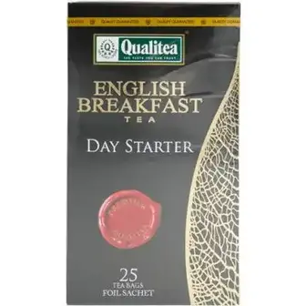 Чай Qualitea English Breakfast Tea чорний 25 пакетів по 2 г