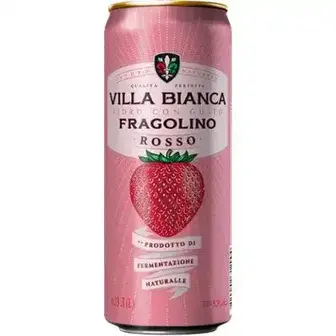 Сидр Villa Bianca Fragolino Rosso червоний солодкий міцний газований 7-8.5% 330 мл