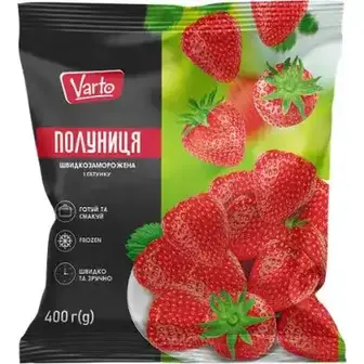 Полуниця Varto свіжоморожена 400 г