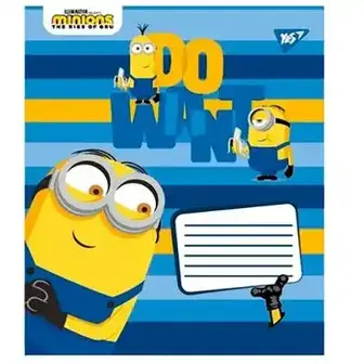 Зошит YES Minions2 А5 12 аркушів коса лінія