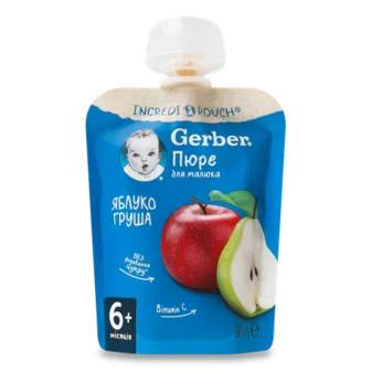 Пюре Gerber яблуко-груша, 90г