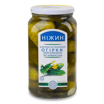 Огірки «Ніжин» «По-ніжинськи» консервовані, 920г (920г)