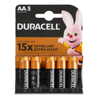 Батарейки Duracell AА LR6 MN1500, 5шт