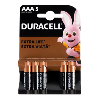 Батарейки Duracell AАA LR03 MN2400, 5шт