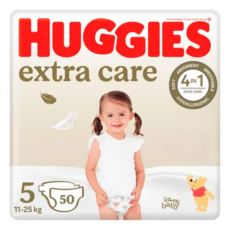 Підгузки Huggies Extra Care Mega 5 (11-25 кг), 50шт