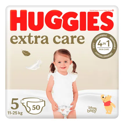 Підгузки Huggies Extra Care Mega 5 (11-25 кг), 50шт