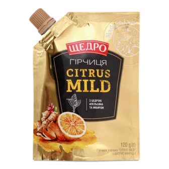Гірчиця «Щедро» Citrus mild д/п, 120г (120г)