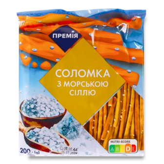 Соломка «Премія»® з морською сіллю, 200г (200г)