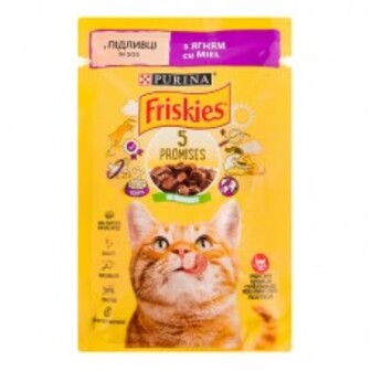 Корм Д/Котiв З Ягням У ПІдливцІ 85Г Friskies