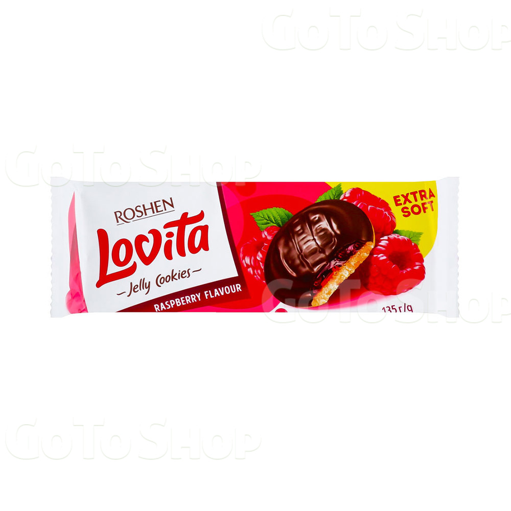 Печиво Roshen Lovita Jelly Cookies малина 135г