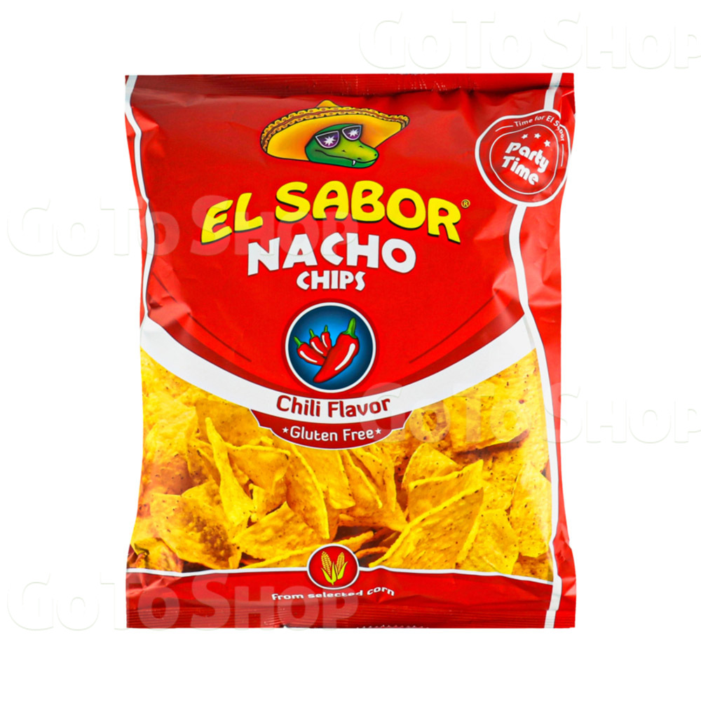 Чіпси El Sabor Nacho зі смаком перцю Чилі 225г