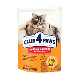 Корм д/котів Club 4 Paws з ефект виведення шерсті 300г