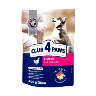 Корм д/цуценят Club 4 Paws високий вміст курки сухийий 400г