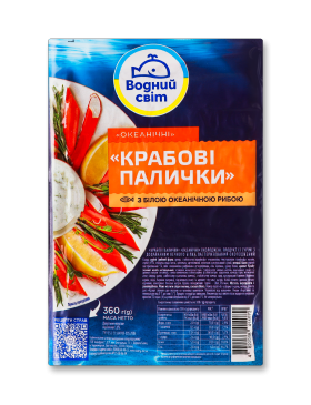 Крабові палички Водний Світ охолоджені, 360 г в/у